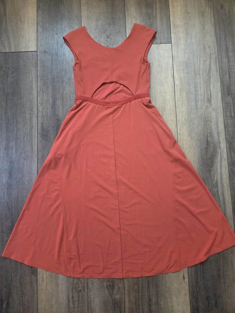 Athleta Ryder A-Line Midi Dress In Current Red - Picture 6 of 9